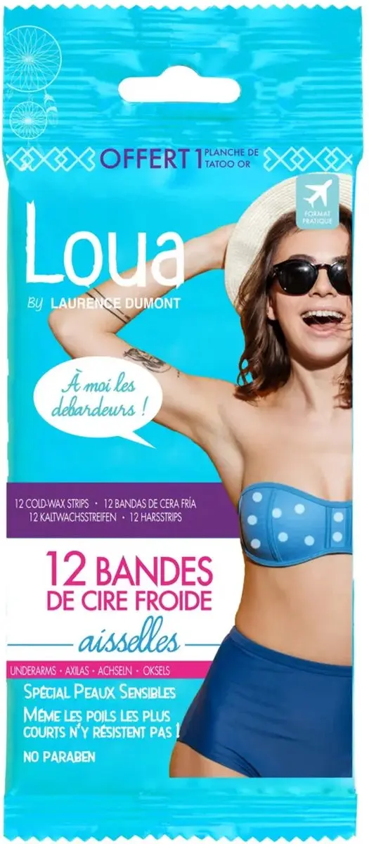 Loua Wax Strips Oksel - 12 Stuks - 10ml