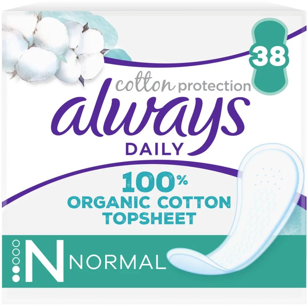Always Daily Cotton Protection Inlegkruisjes 38 Stuks