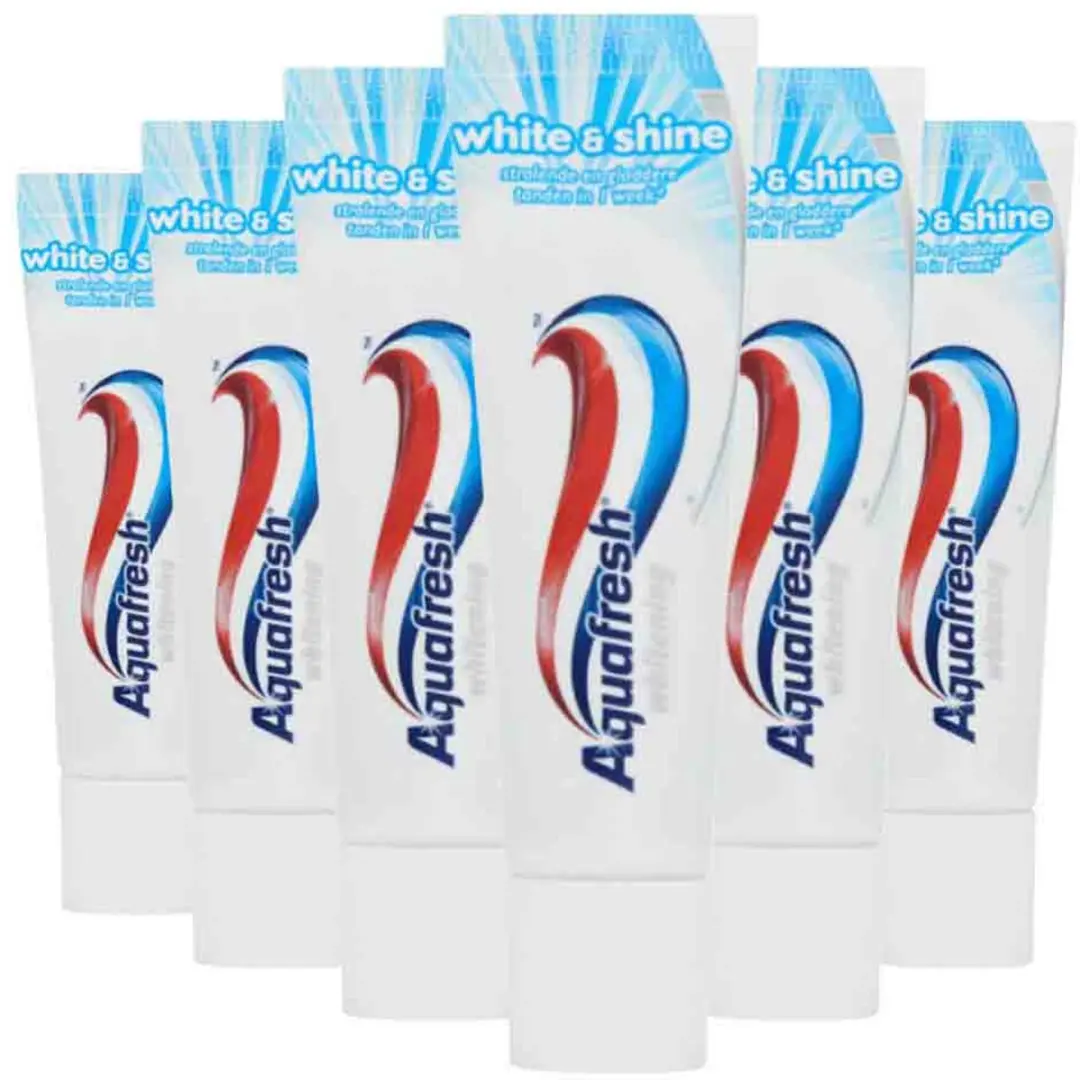 Aquafresh Whitening Tandpasta Mini - 6x15ml