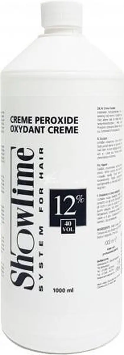 ShowTime Oxidant Creme 1000ml - 6% - Diep Donker Bruin