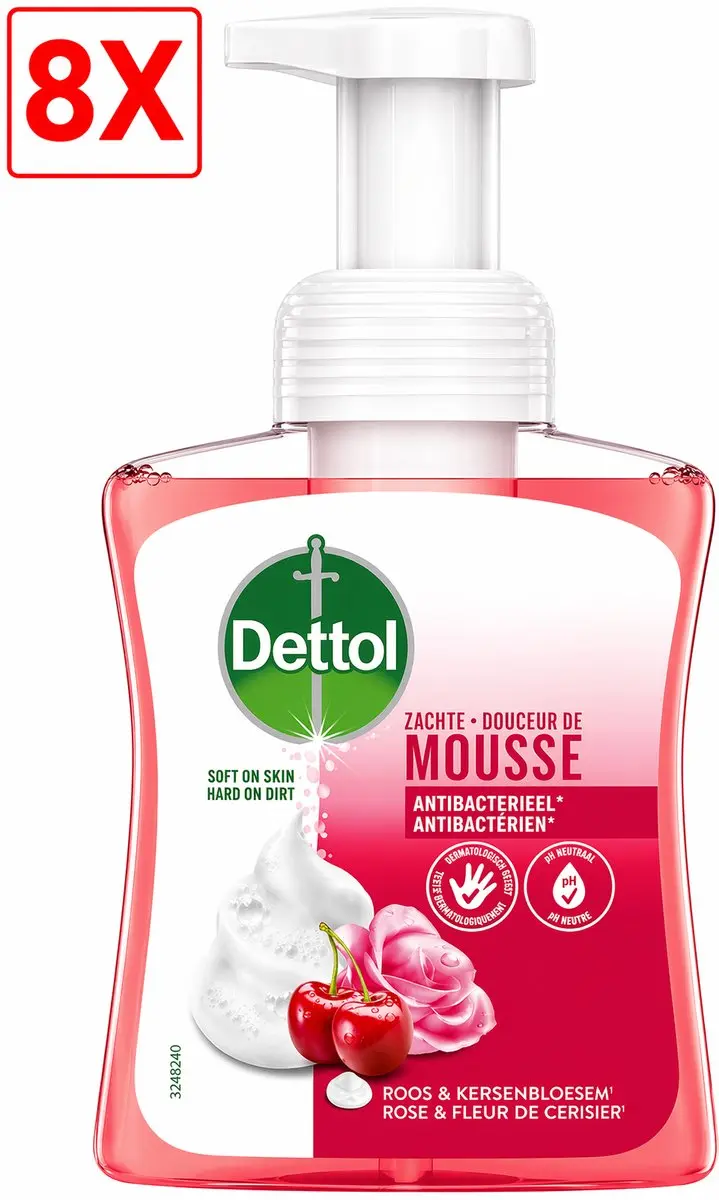 Dettol Handzeep Antibacterieel Roos & Kersenbloesem 2000ml