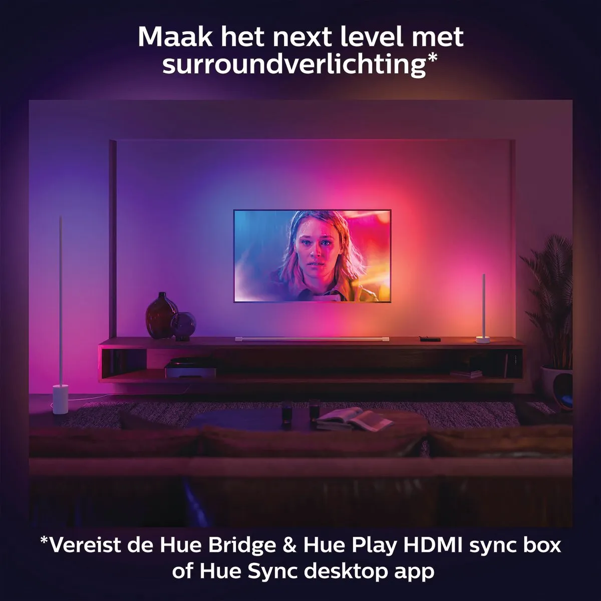 Philips Hue Gradient Signe Vloerlamp - Zwart - afbeelding 6 van 6