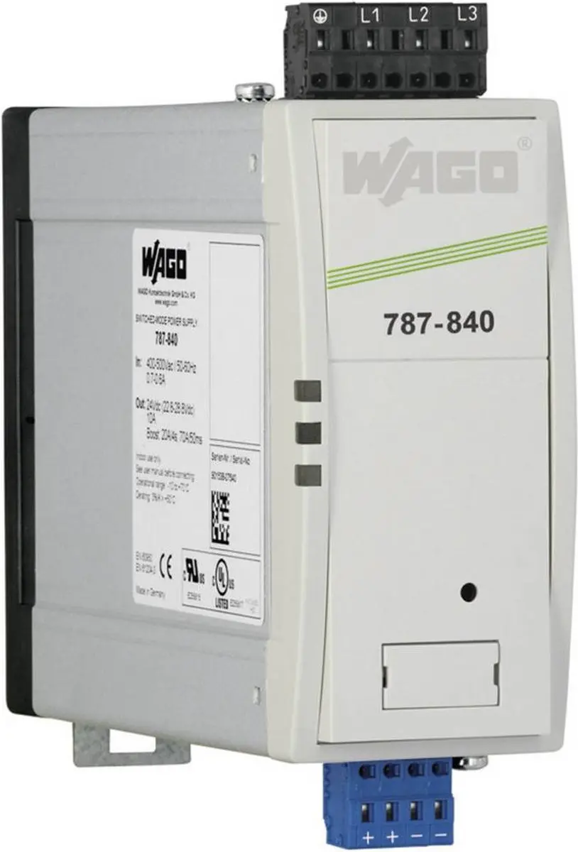 WAGO 787-842 DIN-rail Netvoeding 24V 20A - afbeelding 6 van 6