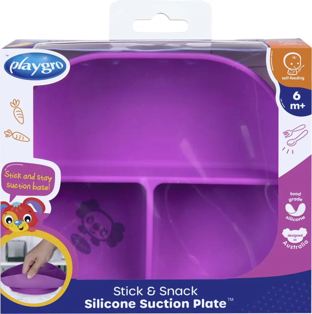 Playgro Stick & Snack Suction Plate - Multi Kleur