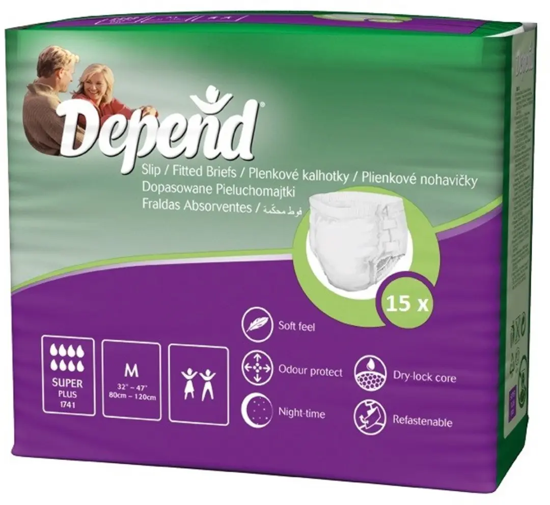 Depend Slip Super Plus Medium - 15 Stuks