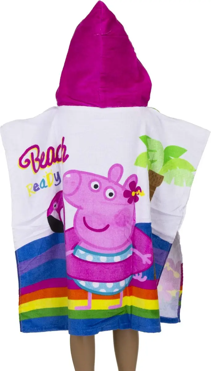 Peppa Pig Badponcho One Size - 60x120cm - Multi