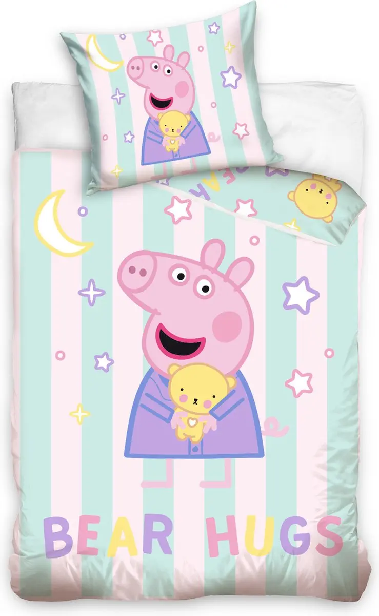 Peppa Pig Baby Dekbedovertrek Bear Hugs