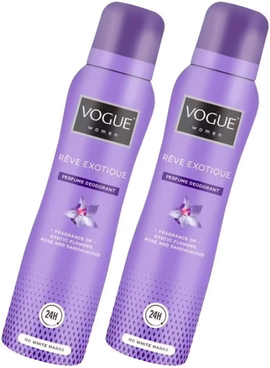Vogue Reve Exotique Parfum Deo Spray 2x150ml
