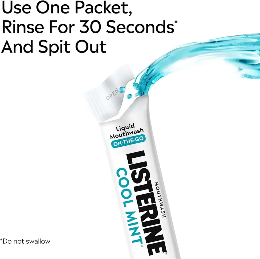 Listerine On-The-Go Cool Mint Mondwater - 5x10ml