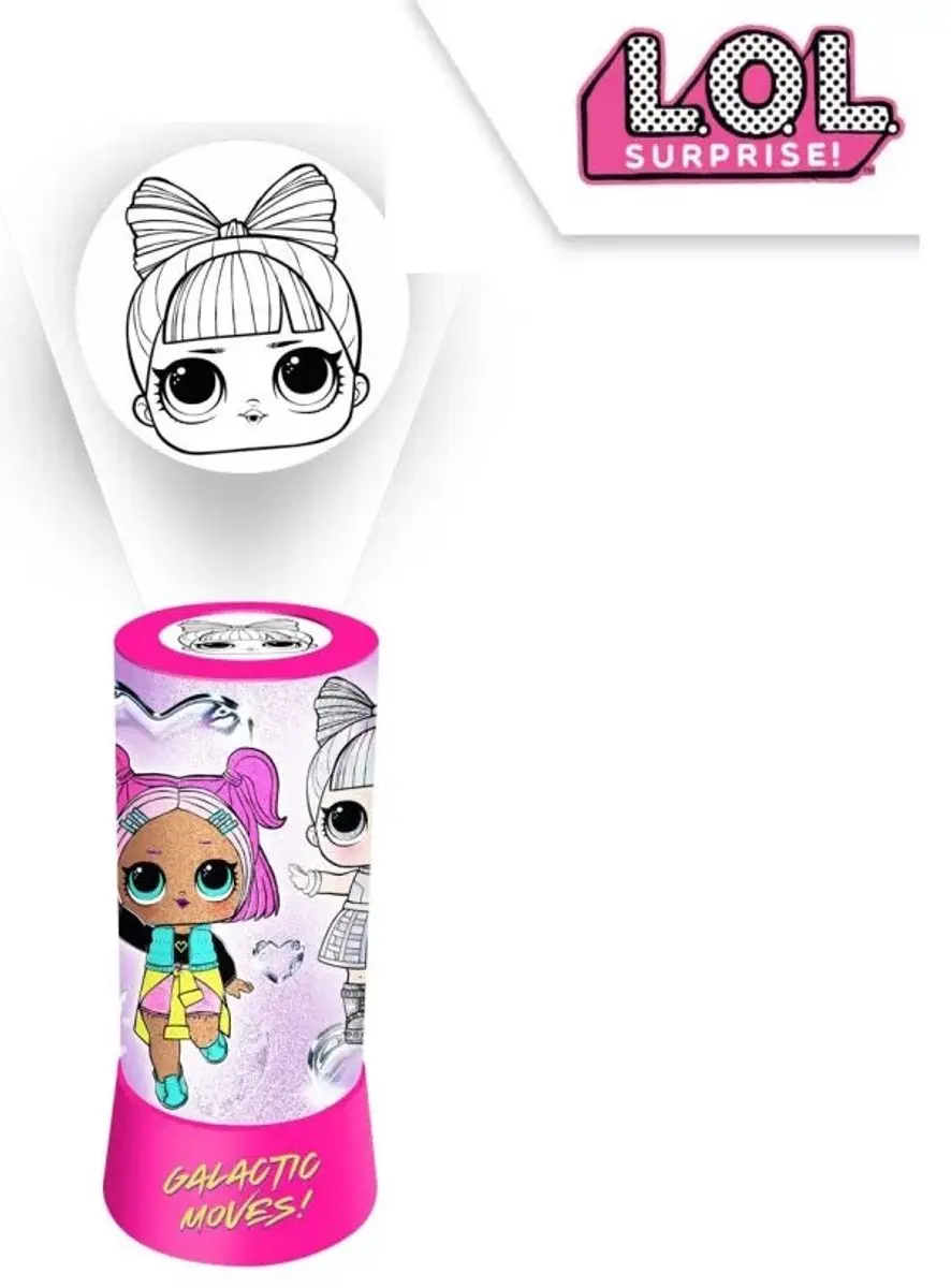 LOL! Surprise! Led Projector Nachtlamp - Roze - afbeelding 6 van 6