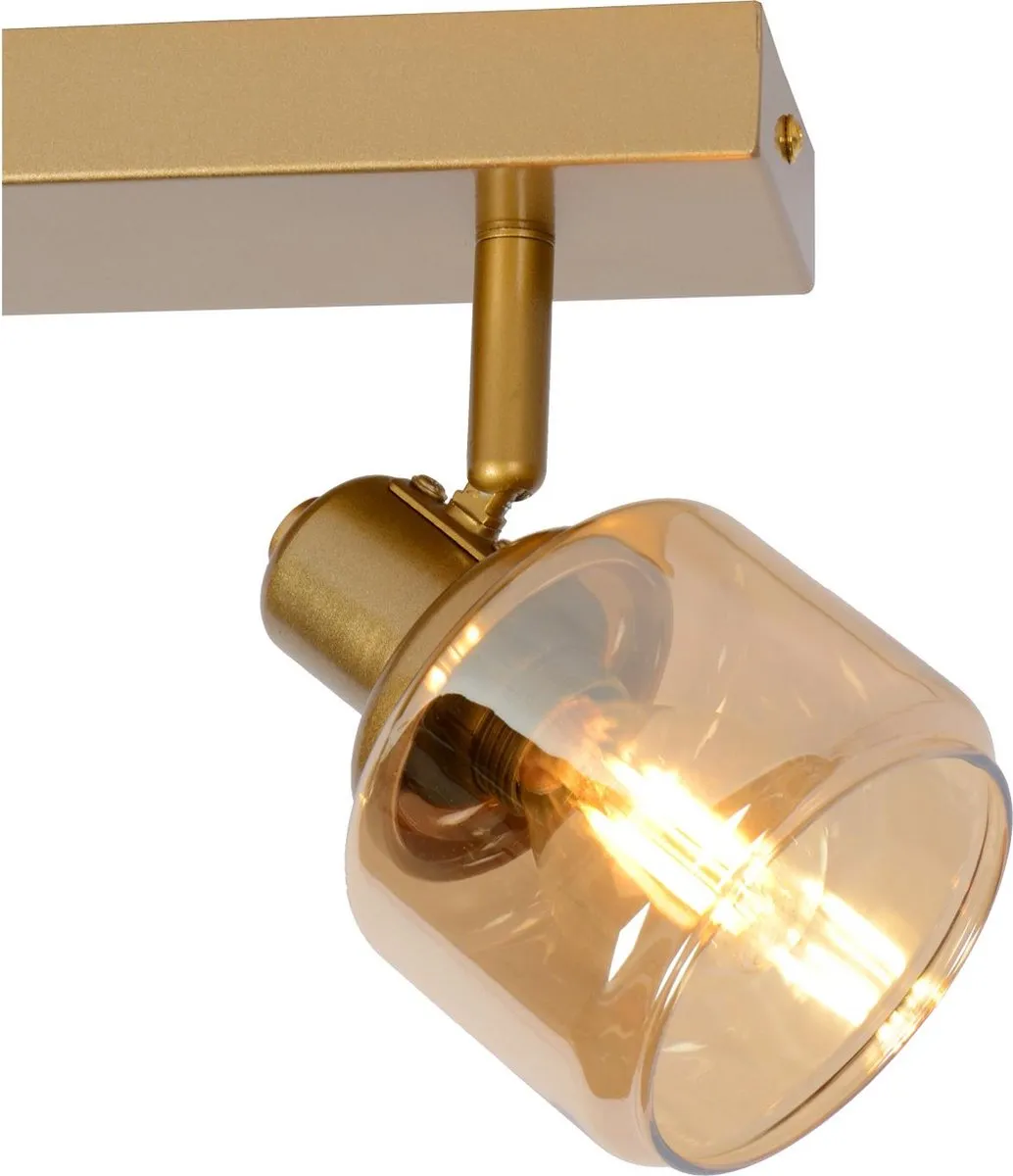 Lucide BJORN Plafondspot 2xE14 Mat Goud/Messing