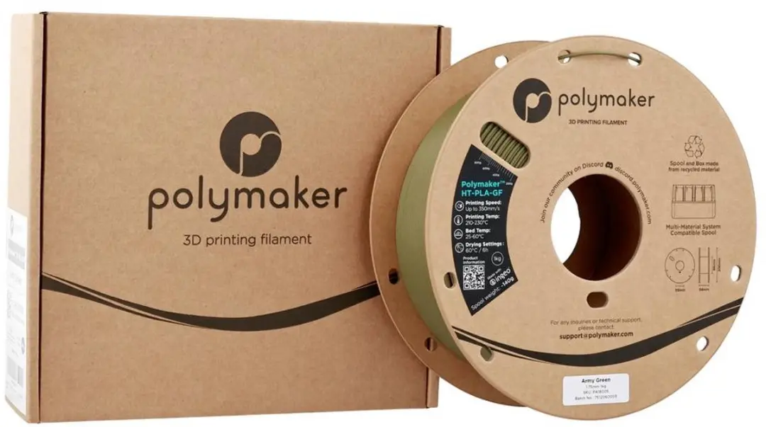 Polymaker HT-PLA-GF Filament 1.75mm - Glasvezelversterkt - 100m