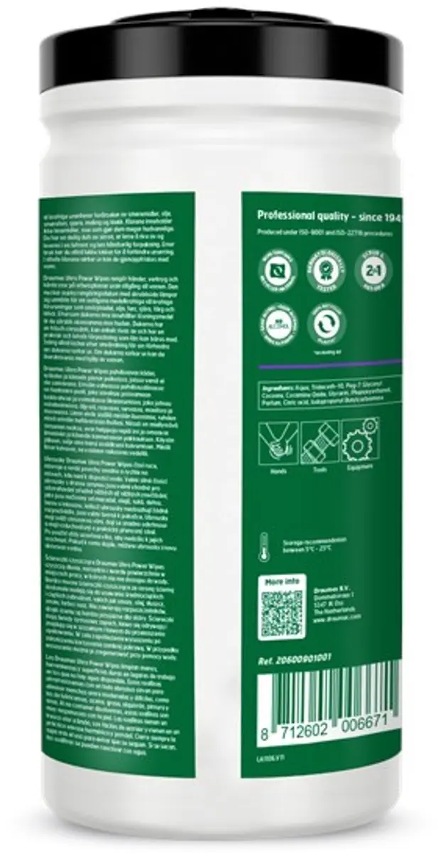 Dreumex Ultra Power Wipes Reinigingsdoekken - 90 Stuks