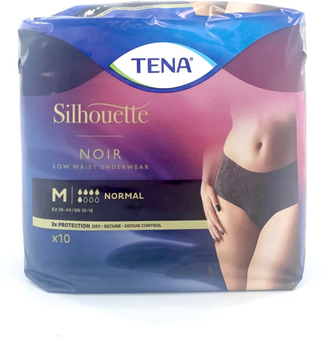 TENA Silhouette Normal Zwart - Lage Taille - 120 Stuks