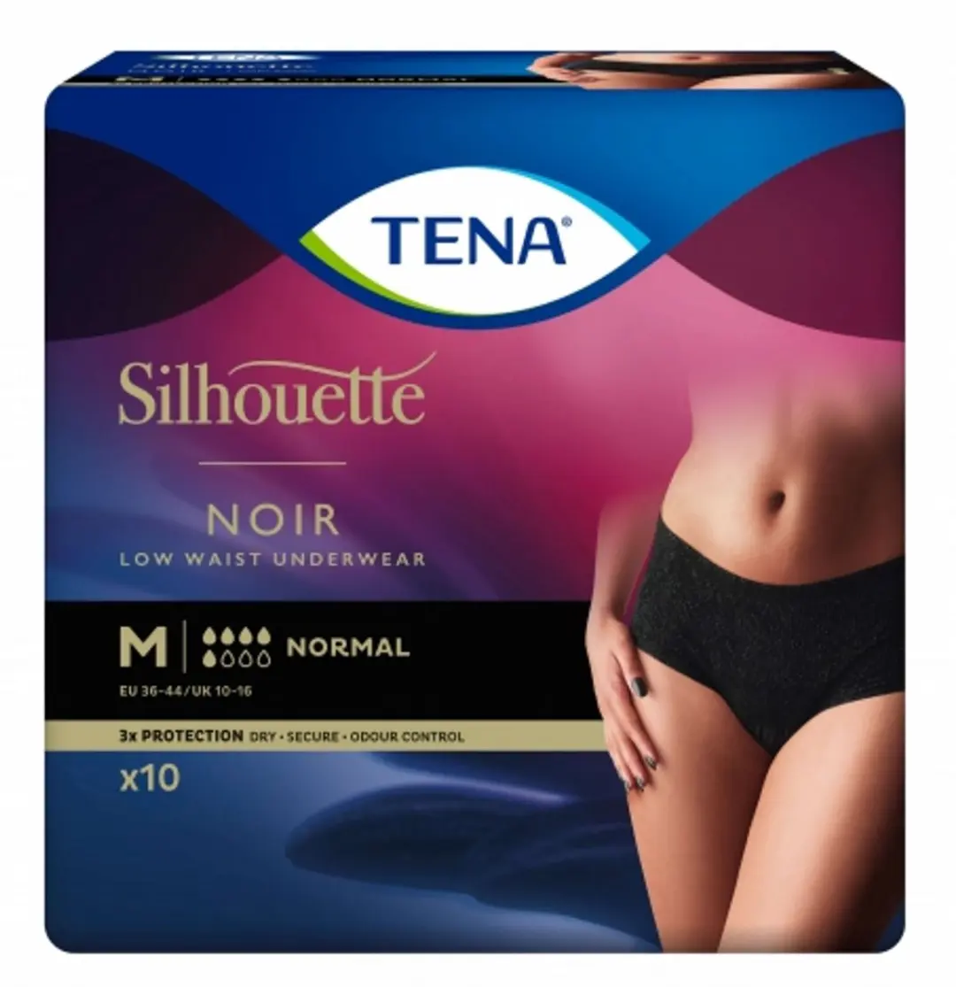 TENA Silhouette Normal Zwart - Lage Taille - 120 Stuks