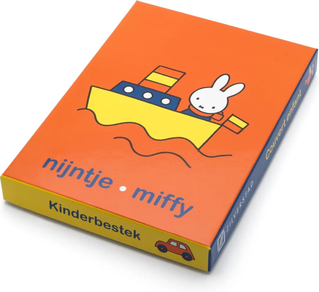 Zilverstad Kinderbestek 4-delig Nijntje Voertuigen RVS 18/10