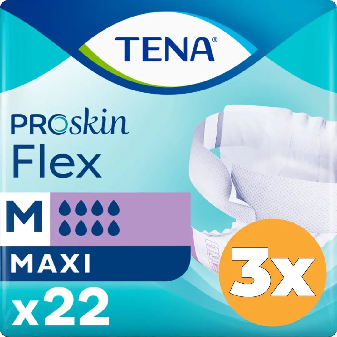 TENA Proskin Flex Maxi M - 3x22 Stuks