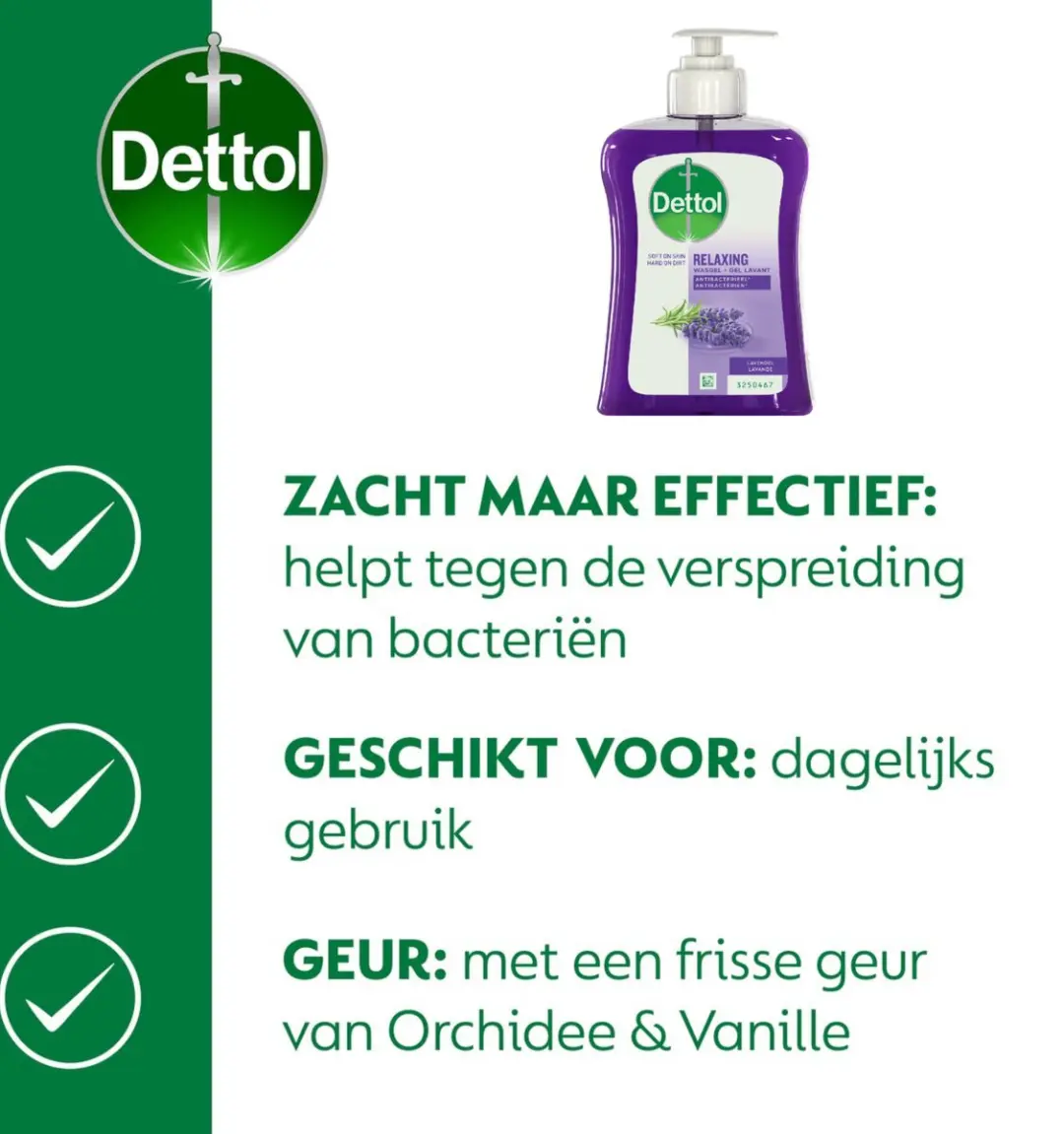 Dettol Wasgel Verzachtend 250ml - 4 Stuks