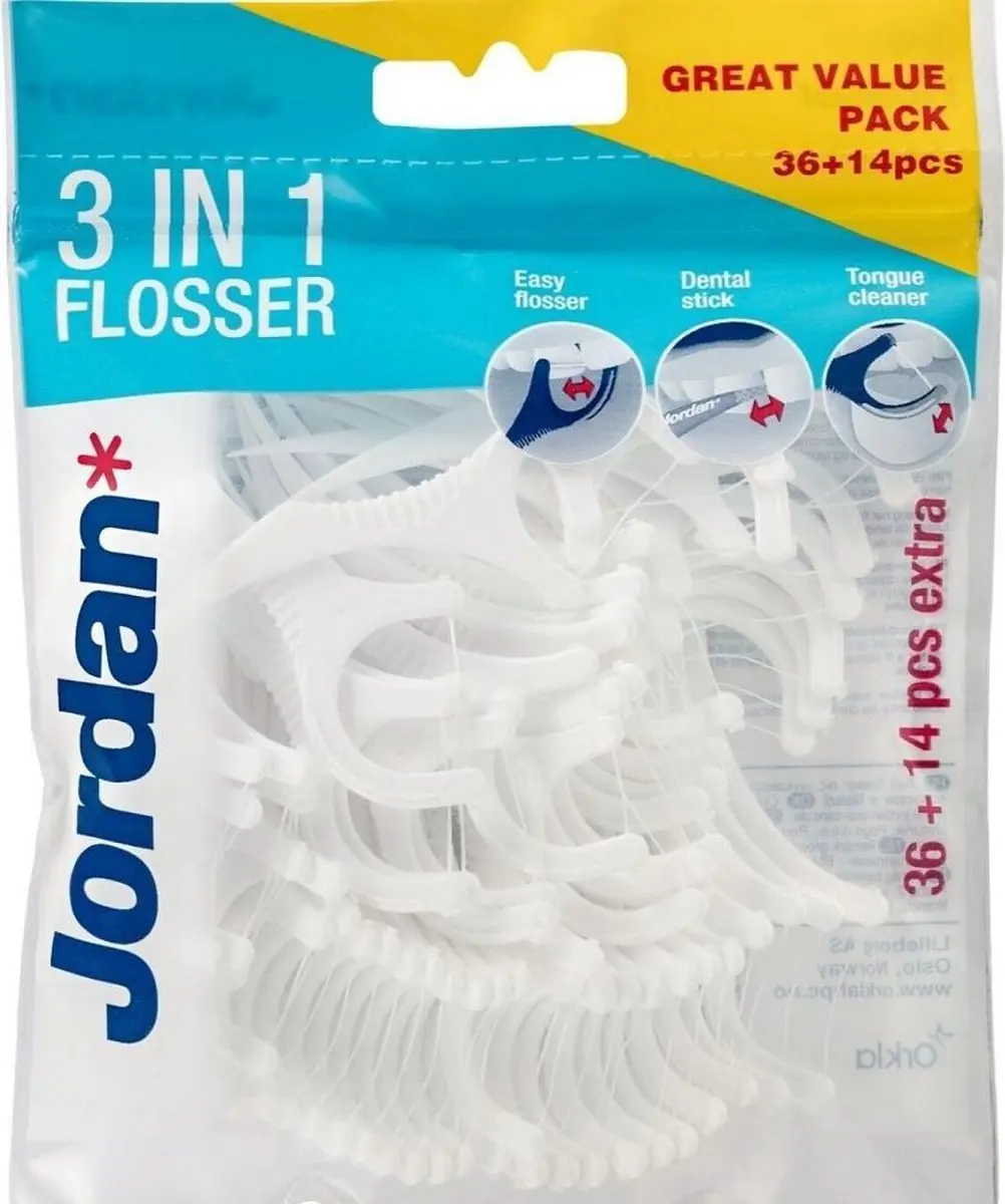 Jordan 3-in-1 Flosser - 108 Stuks