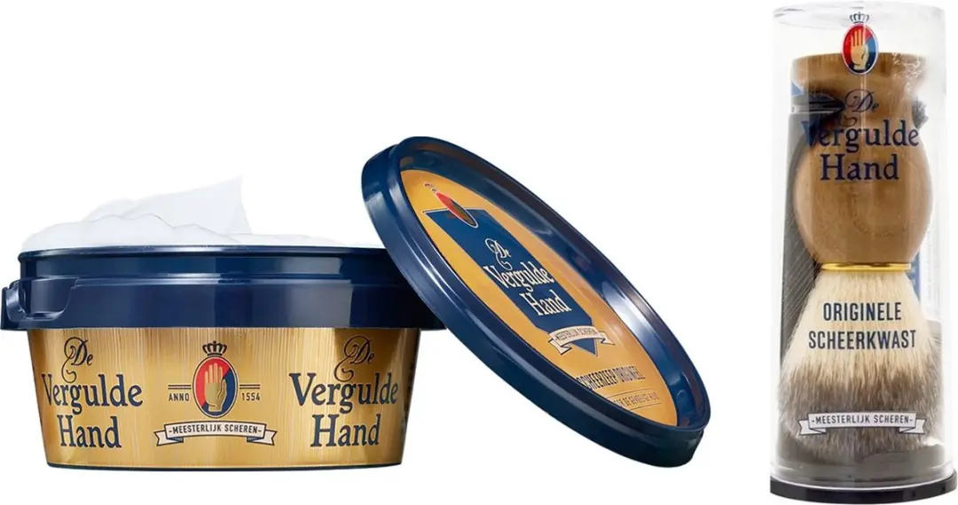 De Vergulde Hand Scheerzeep & Kwast
