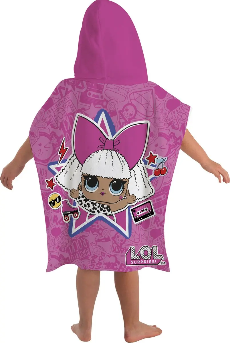 LOL Surprise! Sing It Poncho - 50x115cm - Roze