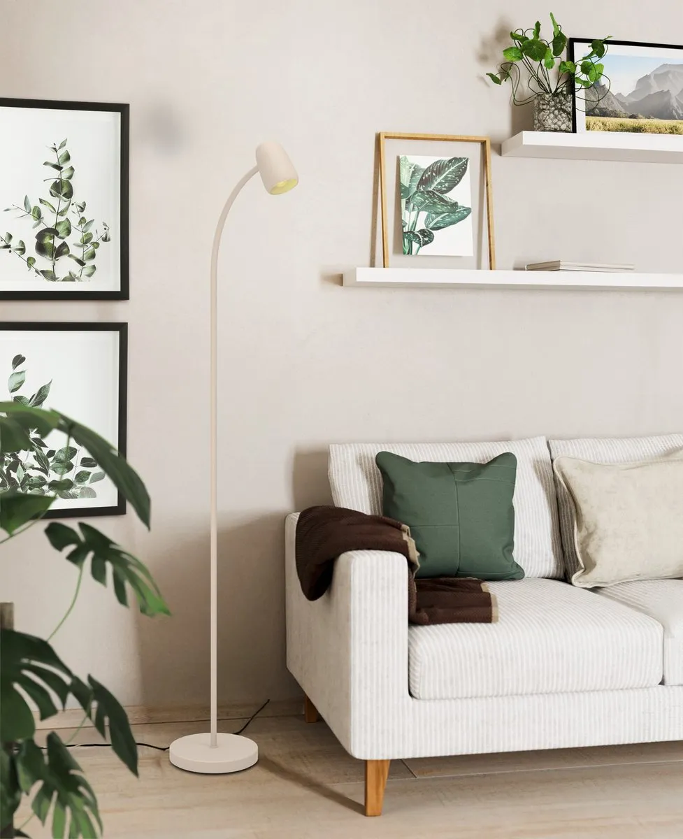 Eglo Carlo Vloerlamp 170cm - Zandkleur