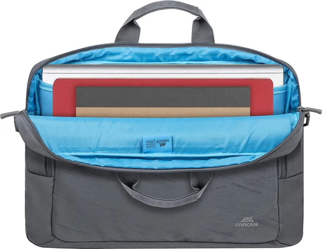 RivaCase Alpendorf ECO Laptophoes 16" - 5 Vakken - Grijs