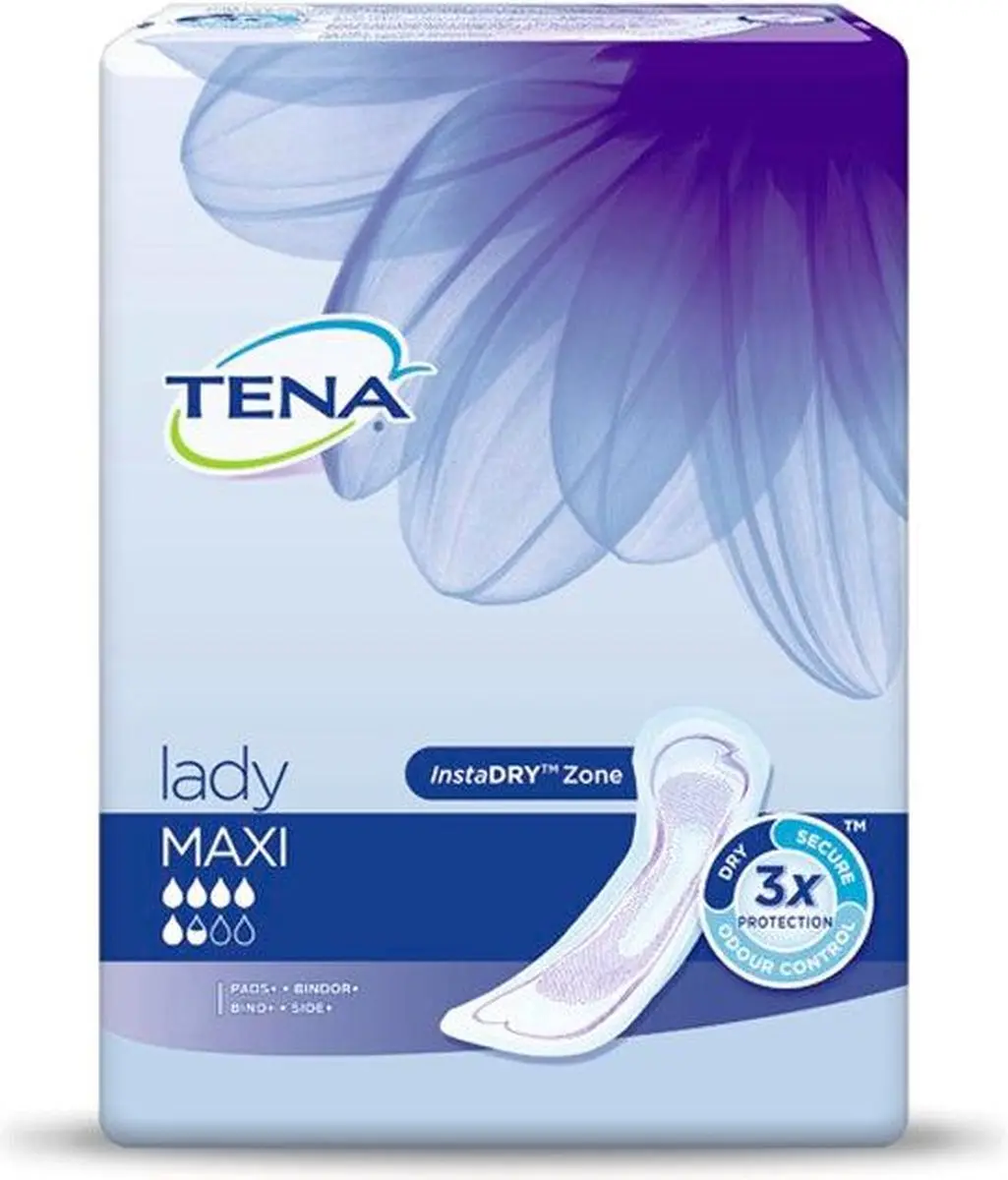 TENA Lady Maxi Discreet Protect+ Incontinentie Maandverband - 12 Stuks