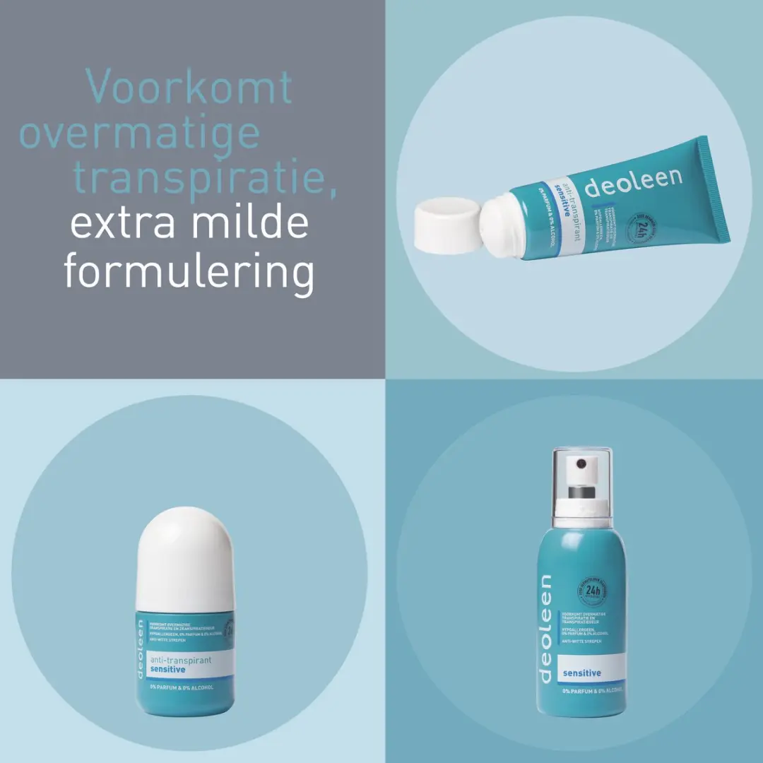 Deoleen Anti-transpirant Crème Sensitive 50ml - 6 Stuks - afbeelding 6 van 6