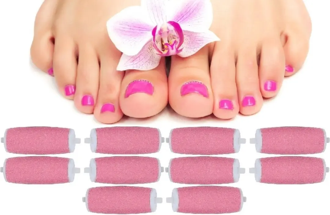 Crystal Gladstrijkende Vijlrollers 10 Stuks - Vervanging Scholl Velvet Smooth