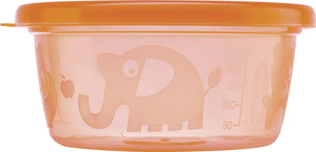 Nûby Lunchboxset 6x300ml - Geel/Blauw/Groen/Rood/Oranje