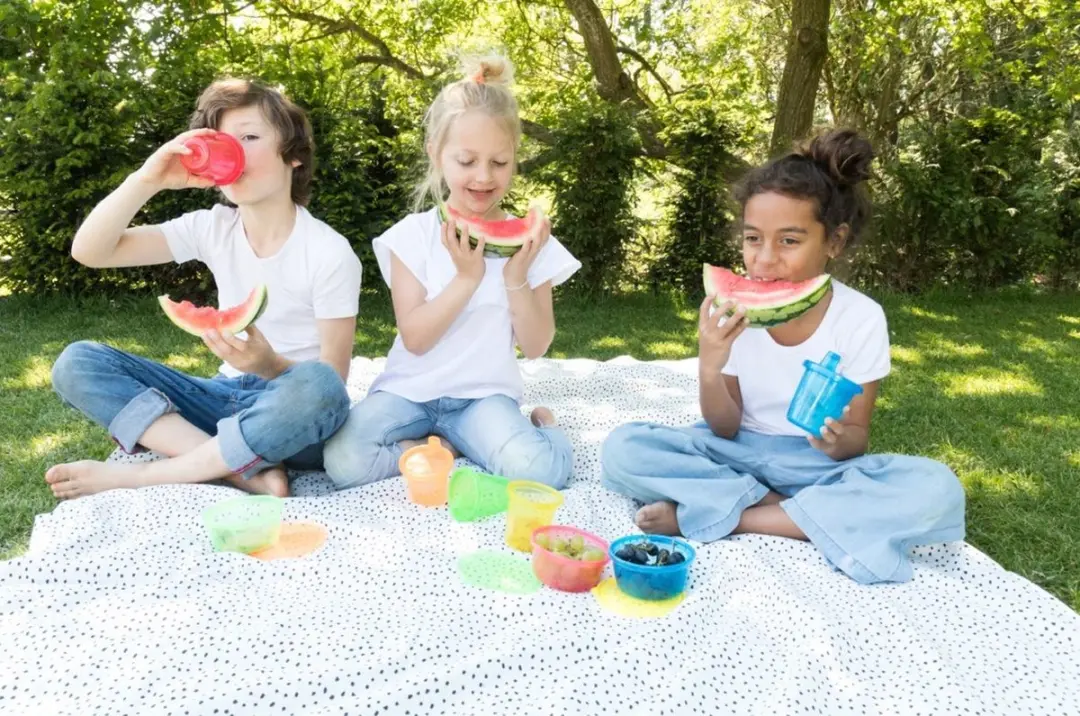 Nûby Lunchboxset 6x300ml - Geel/Blauw/Groen/Rood/Oranje