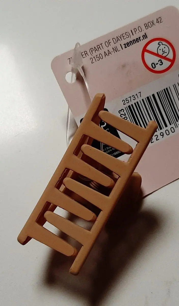 Zenner Medium Haarklem Style & Go - 4x2cm - Beige Zand