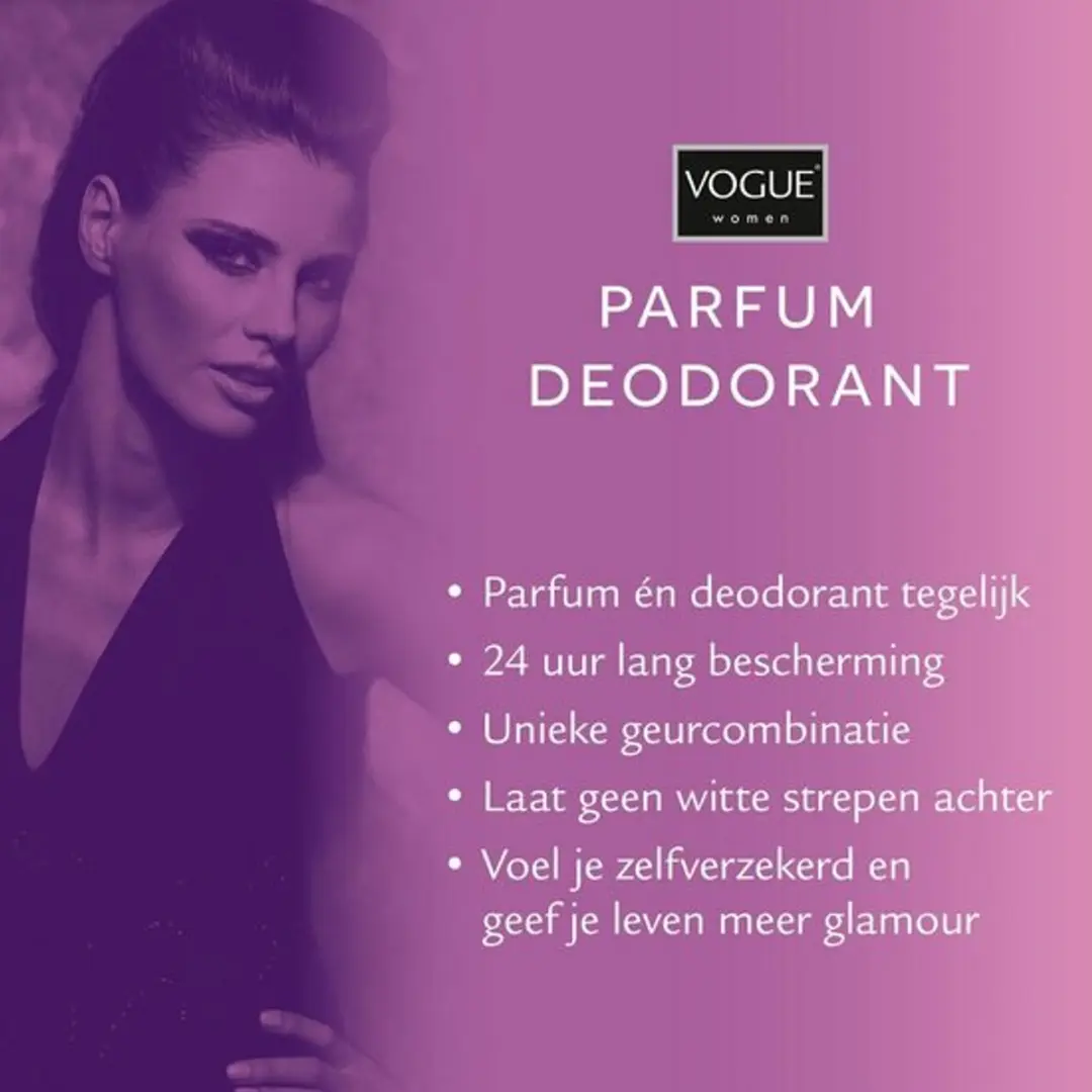Vogue Parfum Deodorant - 3x150ml - Enjoy/Extravagant/Reve Exotique