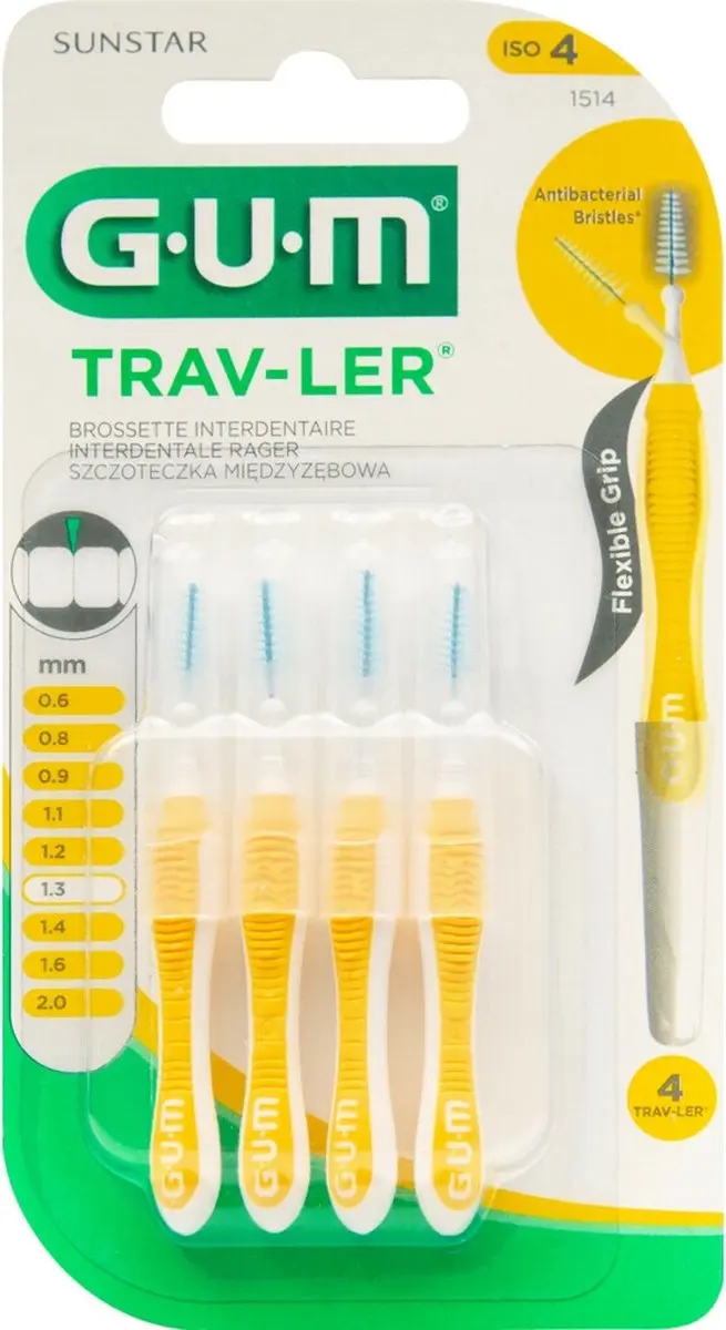 Gum Trav-Ler Ragers Geel 1.3mm
