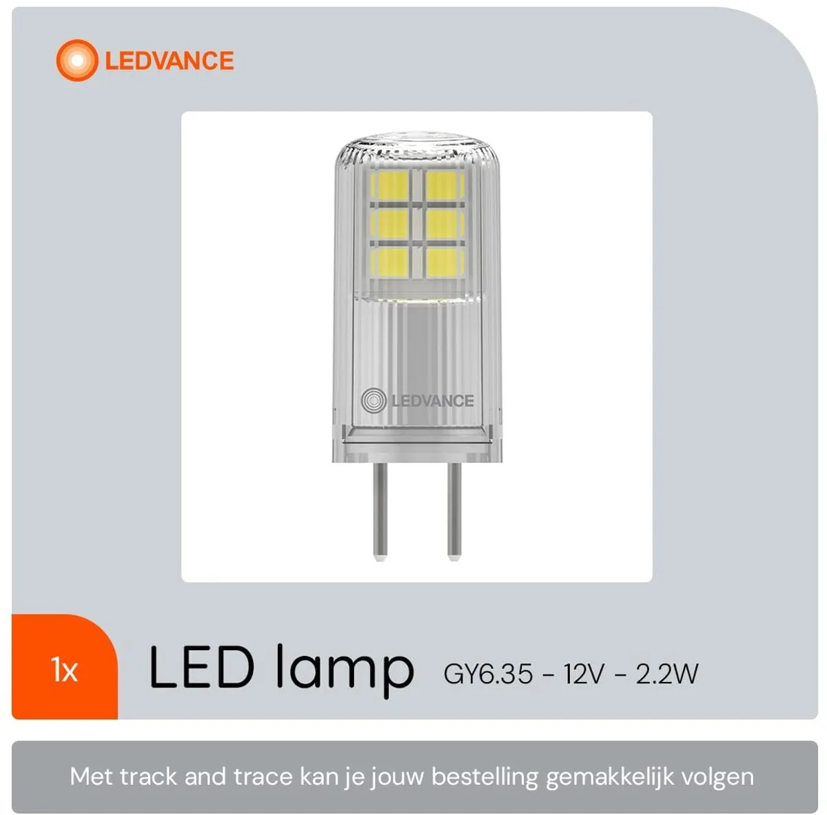 LEDVANCE LED Capsule Steeklamp GY6.35 2.2W 300lm Warm Wit