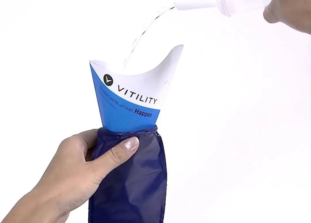 Vitility Happee Wegwerpurinaal - 4 Stuks - Blauw