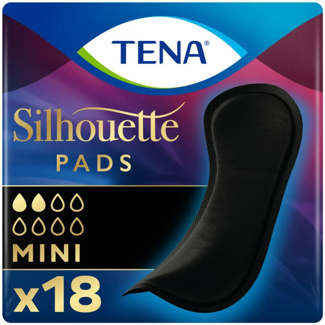TENA Silhouette Pads Black Mini