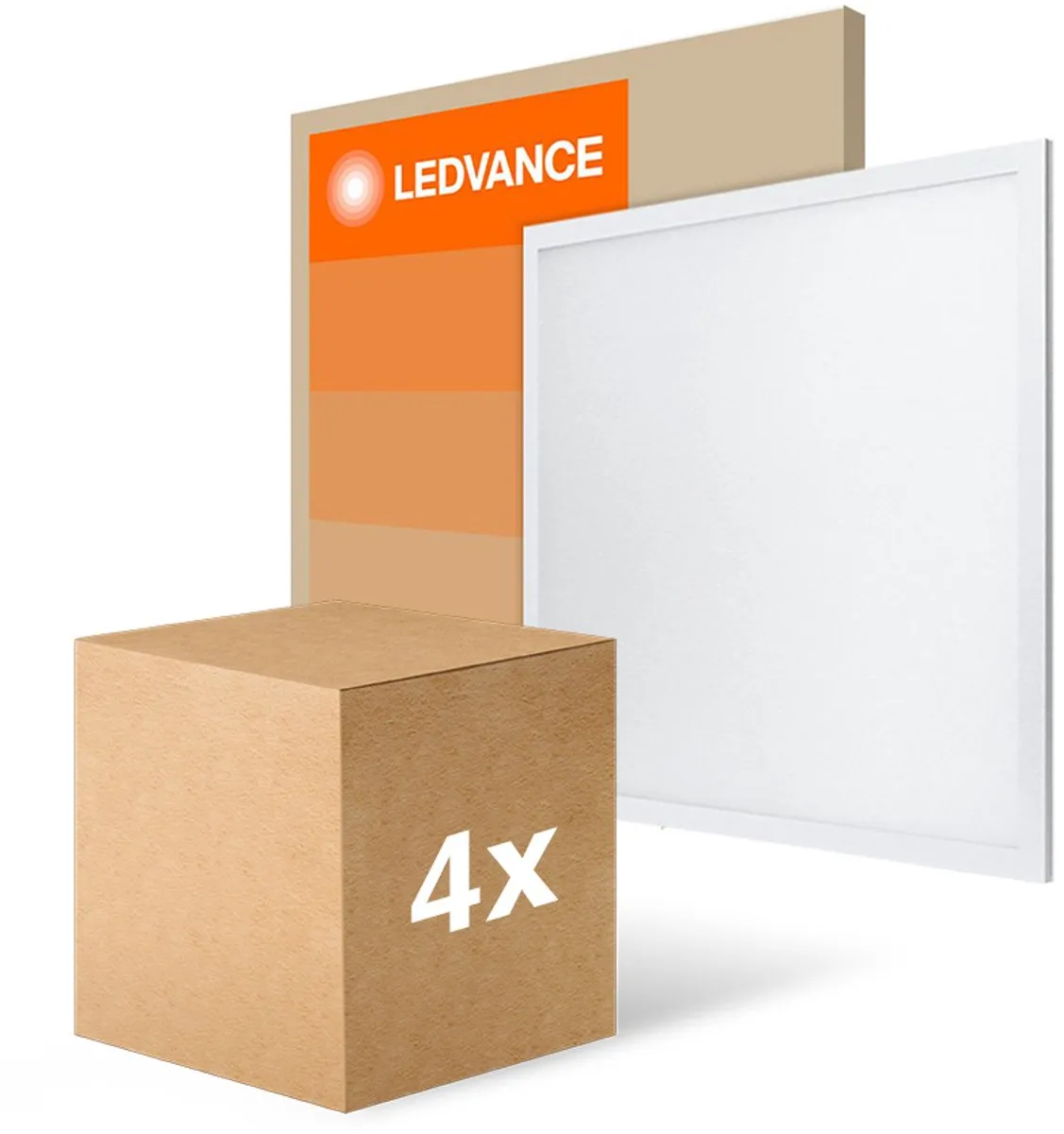 LEDVANCE Voordeelpak LED Paneel Compact 33W 3630lm - 4 Stuks