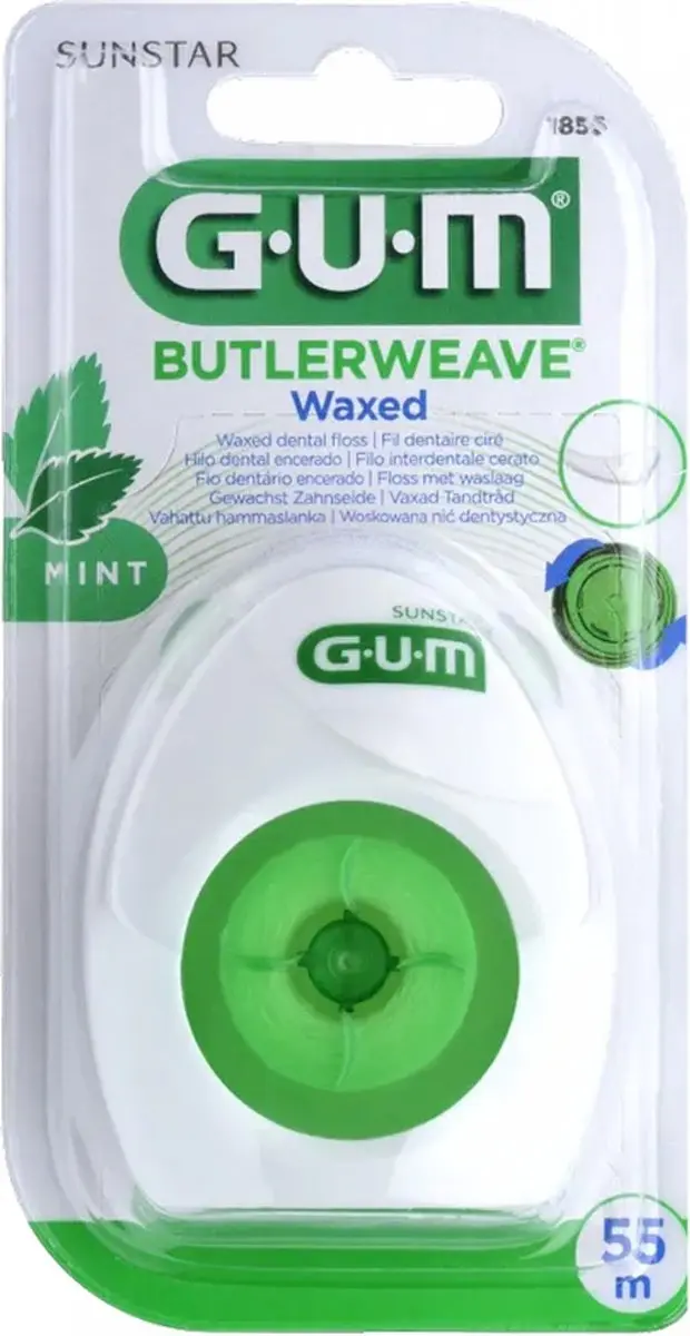 Gum Butterweave Waxed Flosdraad 55m