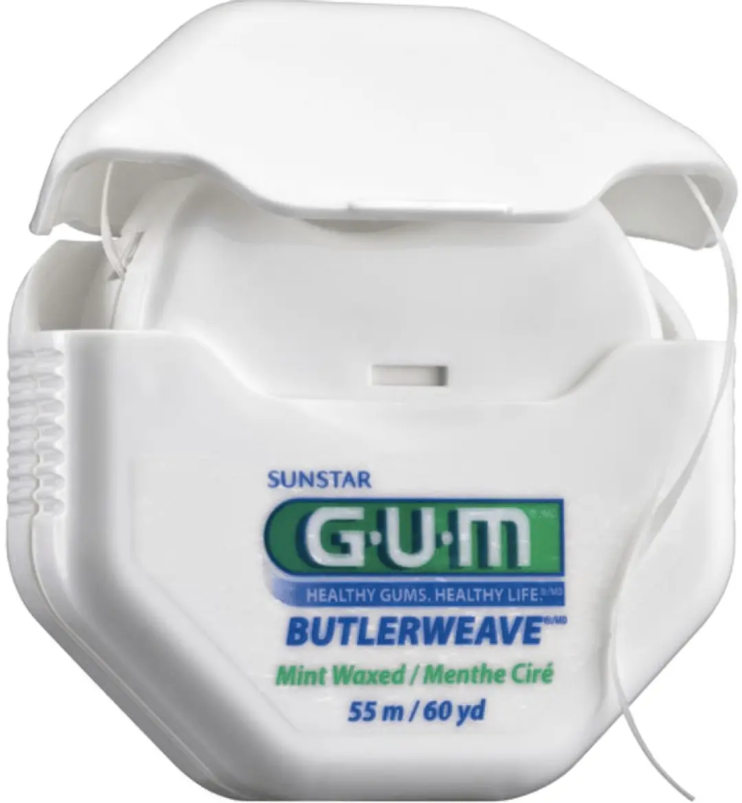 Gum Butterweave Waxed Flosdraad 55m