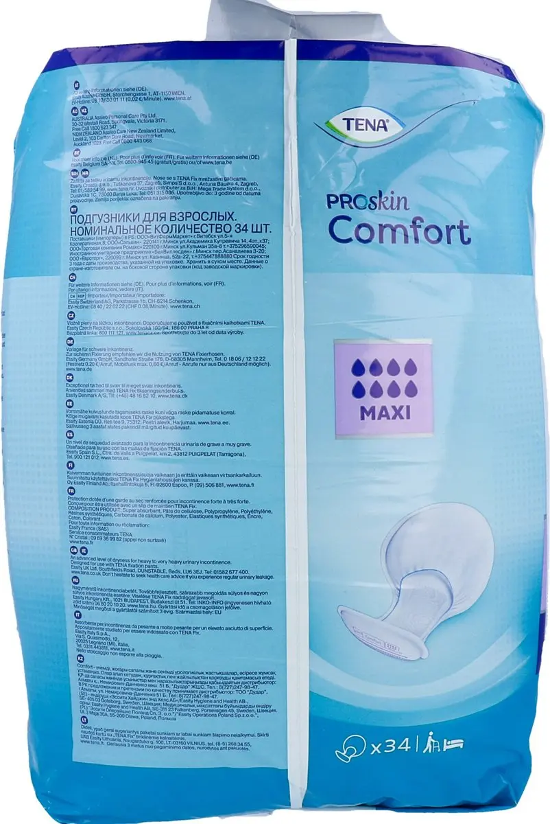 TENA Comfort Maxi - 34 Stuks - afbeelding 6 van 6