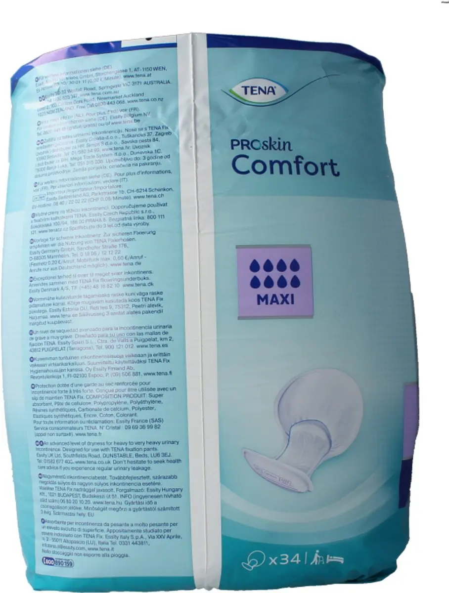 TENA Proskin Comfort Maxi - 34 Stuks