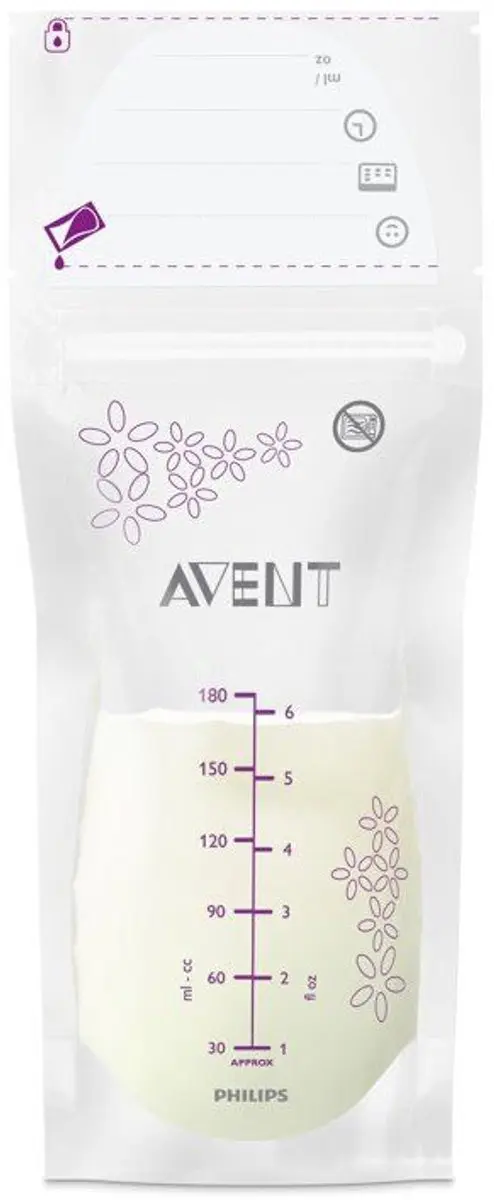 Philips Avent Moedermelk Bewaarzakjes 180ml - 50 Stuks