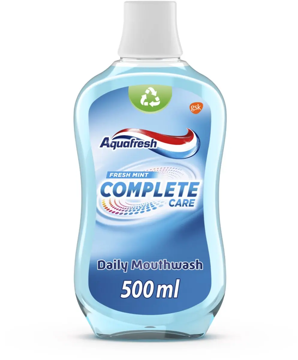 Aquafresh Complete Care Mondwater Fresh Mint - 2000ml (4x500ml)