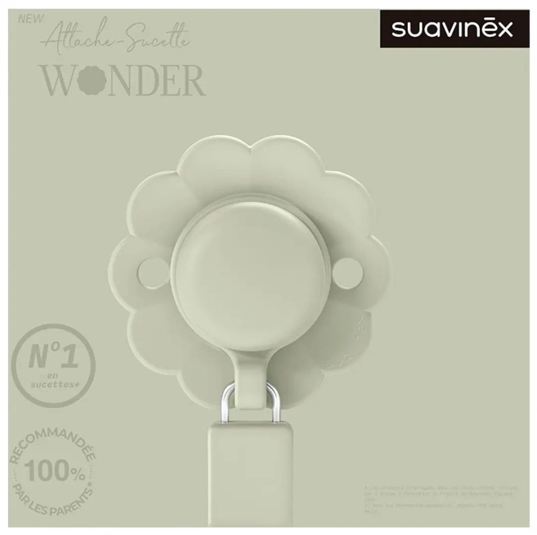 Suavinex Wonder Fopspeenkoord - Almost Aqua Groen