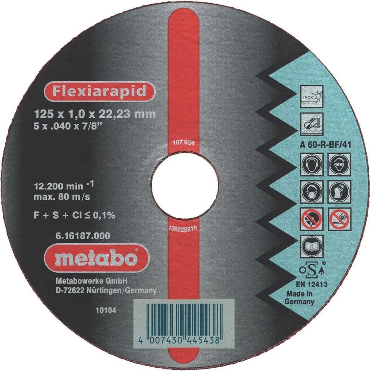 Metabo Flexiarapid 16183 Doorslijpschijf 150x1,6mm