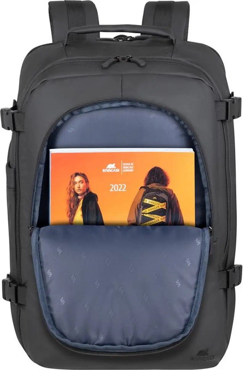 RivaCase 8465 Laptoptas 17.3" - 28L Rugzak - Zwart - afbeelding 6 van 6