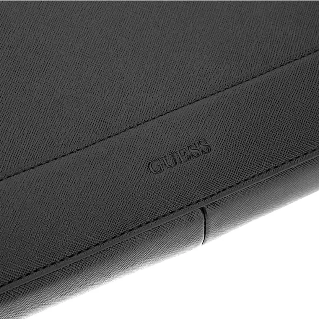 GUESS Milano Saffiano Laptophoes 15 inch - Zwart