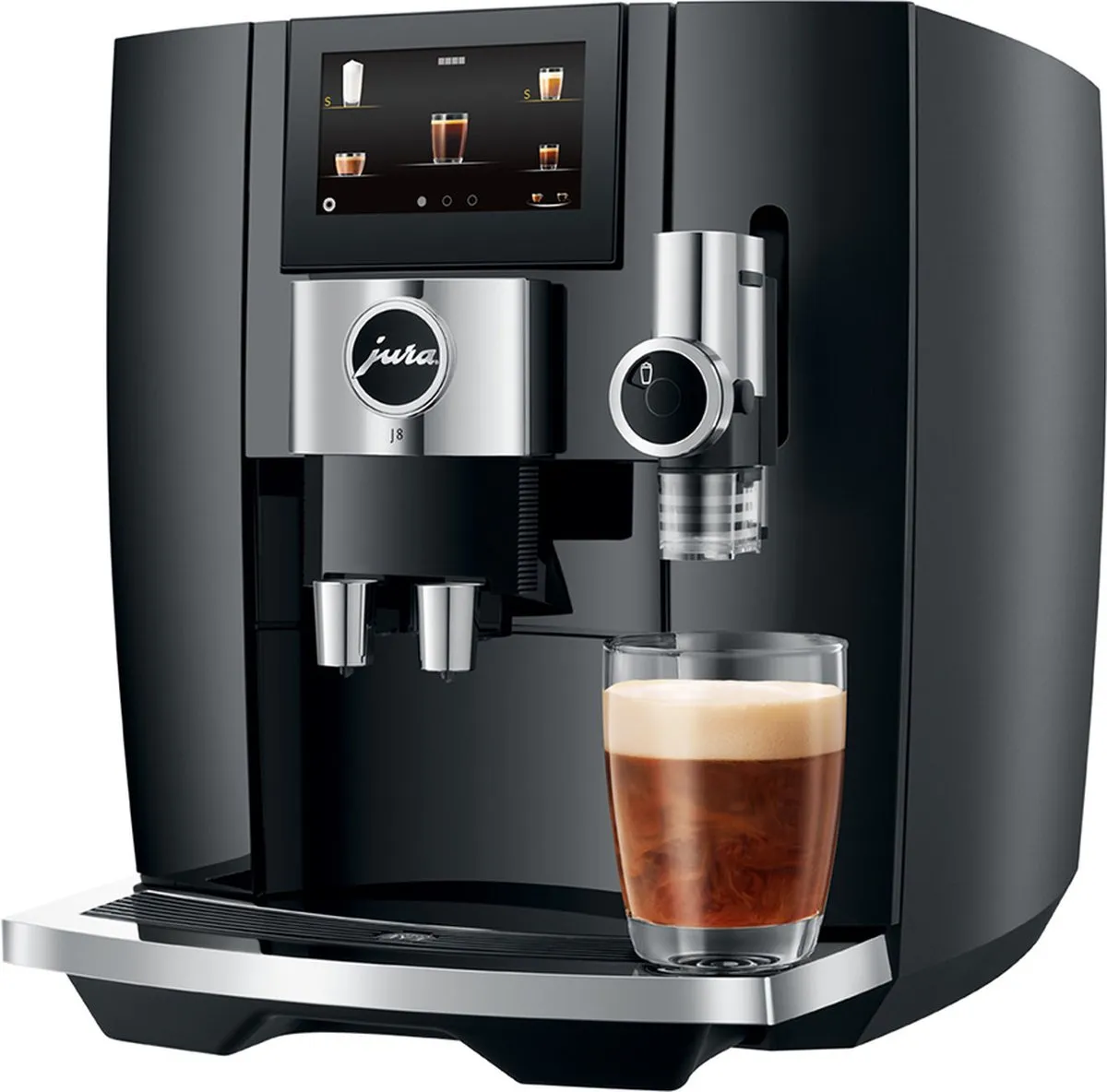 Jura J8 Piano Black Volautomatische Espressomachine - 31 Programma's